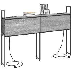 Headboard de Rangement avec Station de Charge Sonoma gris 581068581068