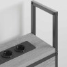Headboard de Rangement avec Station de Charge Sonoma gris 581068581068