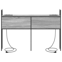 Headboard de Rangement avec Station de Charge Sonoma gris 581068581068