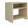 Table de chevet Chêne sonoma 40x30x40 cm Bois d'ingénierie 581069581069