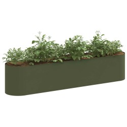 Jardin surélevé Vert olive 200 x 40 x 40 cm 581071581071
