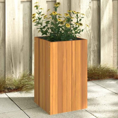 Jardinière 35x35x60 cm bois massif d'acacia 581072581072