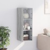 Armoire murale avec portes en verre sonoma gris 35x37x100 cm 581077581077