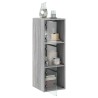 Armoire murale avec portes en verre sonoma gris 35x37x100 cm 581077581077