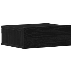 Table de chevet flottante en chêne noir 40 x 32 x 15 cm bois d'ingénierie 581080581080