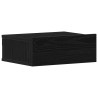 Table de chevet flottante en chêne noir 40 x 32 x 15 cm bois d'ingénierie 581080581080