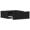 Table de chevet flottante en chêne noir 40 x 32 x 15 cm bois d'ingénierie 581080581080