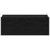 Table de chevet flottante en chêne noir 40 x 32 x 15 cm bois d'ingénierie 581080581080