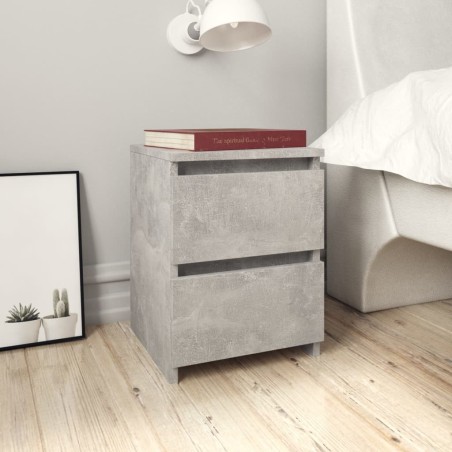 Table de chevet Gris béton 30x30x40 cm Bois d’ingénierie 581081581081
