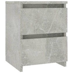 Table de chevet Gris béton 30x30x40 cm Bois d’ingénierie 581081581081