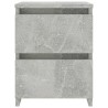 Table de chevet Gris béton 30x30x40 cm Bois d’ingénierie 581081581081