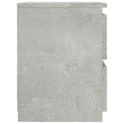 Table de chevet Gris béton 30x30x40 cm Bois d’ingénierie 581081581081