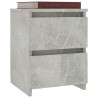Table de chevet Gris béton 30x30x40 cm Bois d’ingénierie 581081581081