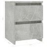 Table de chevet Gris béton 30x30x40 cm Bois d’ingénierie 581081581081