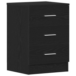 Table de chevet en chêne noir 38x35x55 cm bois d'ingénierie 581083581083