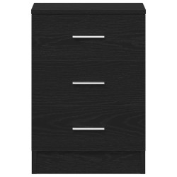 Table de chevet en chêne noir 38x35x55 cm bois d'ingénierie 581083581083