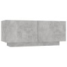 Table de chevet gris béton 100x35x40 cm bois d'ingénierie 581084581084