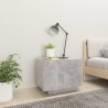 Table de chevet gris béton 100x35x40 cm bois d'ingénierie 581084581084