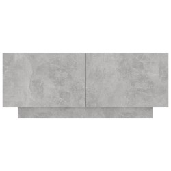Table de chevet gris béton 100x35x40 cm bois d'ingénierie 581084581084