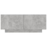 Table de chevet gris béton 100x35x40 cm bois d'ingénierie 581084581084