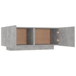 Table de chevet gris béton 100x35x40 cm bois d'ingénierie 581084581084