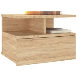 Table de chevet flottante Chêne sonoma Bois d'ingénierie 581086581086