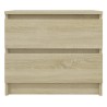 Table de chevet chêne sonoma 50x39x43,5 cm bois d'ingénierie 581087581087