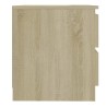 Table de chevet chêne sonoma 50x39x43,5 cm bois d'ingénierie 581087581087