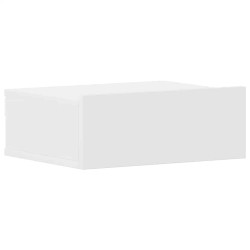 Table de chevet flottante Blanc 40x30x15 cm Bois d'ingénierie 581089581089