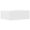 Table de chevet flottante Blanc 40x30x15 cm Bois d'ingénierie 581089581089