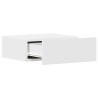 Table de chevet flottante Blanc 40x30x15 cm Bois d'ingénierie 581089581089