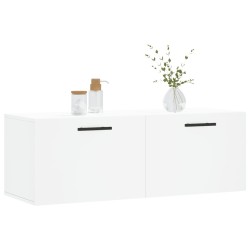 Armoire murale blanc 100x36,5x35 cm bois d'ingénierie 581090581090