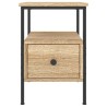 Table de chevet chêne sonoma 34x36x50 cm bois d'ingénierie 581091581091