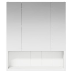 Armoire Miroir de Salle de Bain Blanc 60 x 14.5 x 70 cm 581096581096
