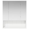 Armoire Miroir de Salle de Bain Blanc 60 x 14.5 x 70 cm 581096581096