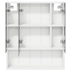 Armoire Miroir de Salle de Bain Blanc 60 x 14.5 x 70 cm 581096581096