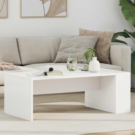 Table basse Blanc 95 x 50 x 34 cm Bois d'ingénierie 581100581100
