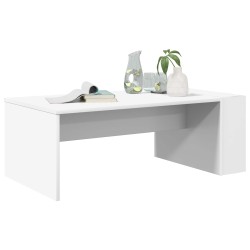 Table basse Blanc 95 x 50 x 34 cm Bois d'ingénierie 581100581100