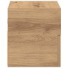 Table de chevet murale chêne artisanal 45x26x28,5 cm 581101581101