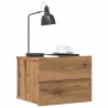 Table de chevet murale chêne artisanal 40x32x30 cm 581102581102