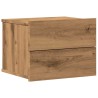 Table de chevet murale chêne artisanal 40x32x30 cm 581102581102