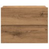 Table de chevet murale chêne artisanal 40x32x30 cm 581102581102