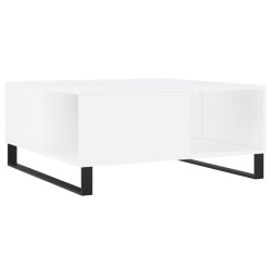 Table basse blanc 80x80x36,5 cm bois d'ingénierie 581103581103