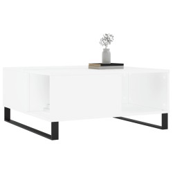 Table basse blanc 80x80x36,5 cm bois d'ingénierie 581103581103