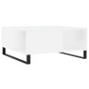 Table basse blanc 80x80x36,5 cm bois d'ingénierie 581103581103