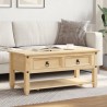 Table basse avec tiroirs Corona 100x48x45 cm bois de pin massif 581104581104