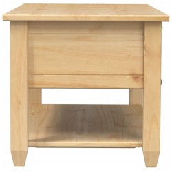 Table basse avec tiroirs Corona 100x48x45 cm bois de pin massif 581104581104