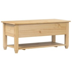Table basse avec tiroirs Corona 100x48x45 cm bois de pin massif 581104581104