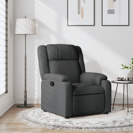 Fauteuil inclinable gris foncé tissu 581105581105