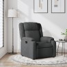 Fauteuil inclinable gris foncé tissu 581105581105